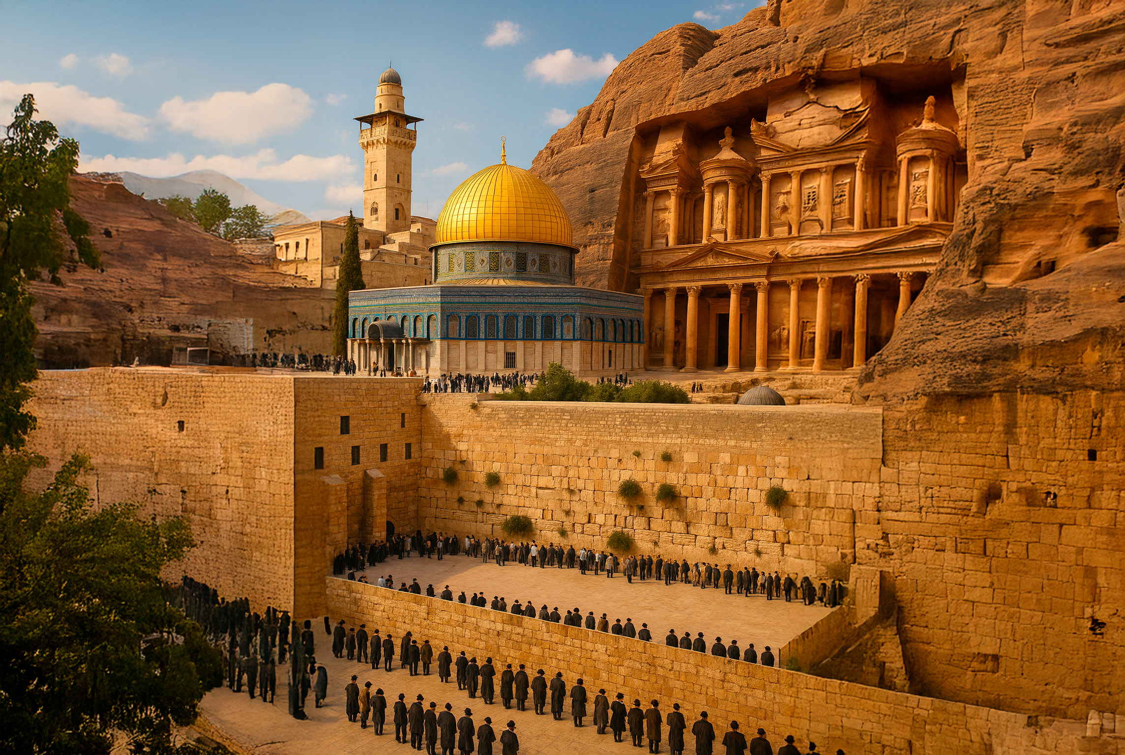 Muro, Jerusalem e Jordania