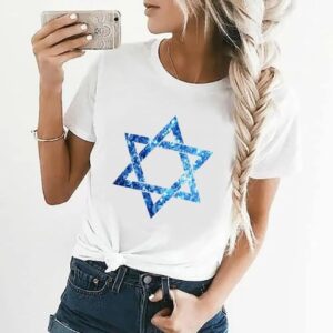 camiseta feminina / estrela de David