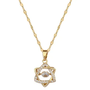 COLAR ESTRELA DE DAVI com brilhantes