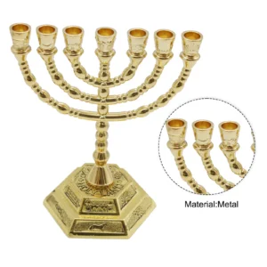 Castiçal Menorah de mesa/ decoração